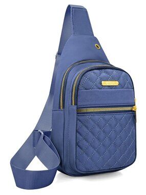 Women's/Men's Small Crossbody Sling Backpack, BLUE